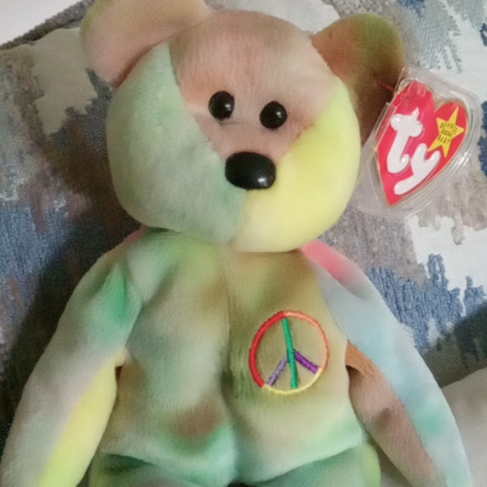 TY Peace beanie baby